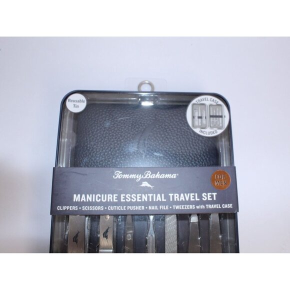 Tommy Bahama Travel Nail Set Nail Care Fingernail, Toe Clipper, Scissors New - Picture 7 of 7